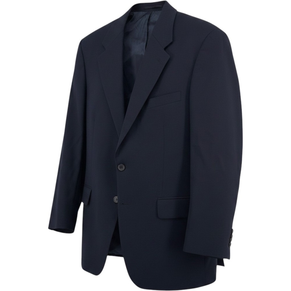 Chaps Ralph Lauren Mens 42R Blazer Sport Coat Suit‎ Navy Blue 100% Wool Business